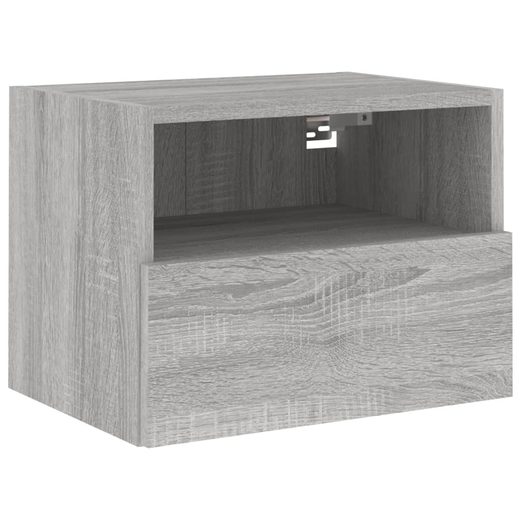 Meuble TV mural gris Sonoma 40x30x30 cm en bois