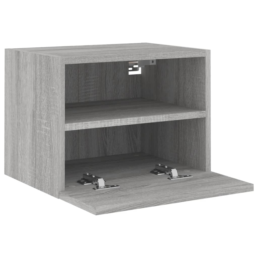 Meuble TV mural gris Sonoma 40x30x30 cm en bois