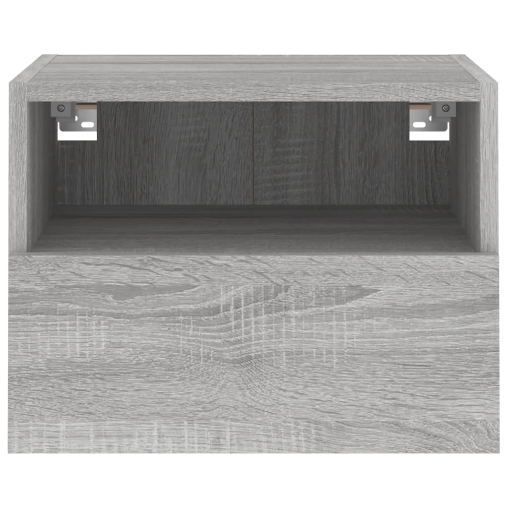 Meuble TV mural gris Sonoma 40x30x30 cm en bois