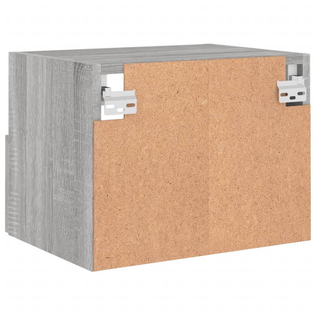 Meuble TV mural gris Sonoma 40x30x30 cm en bois