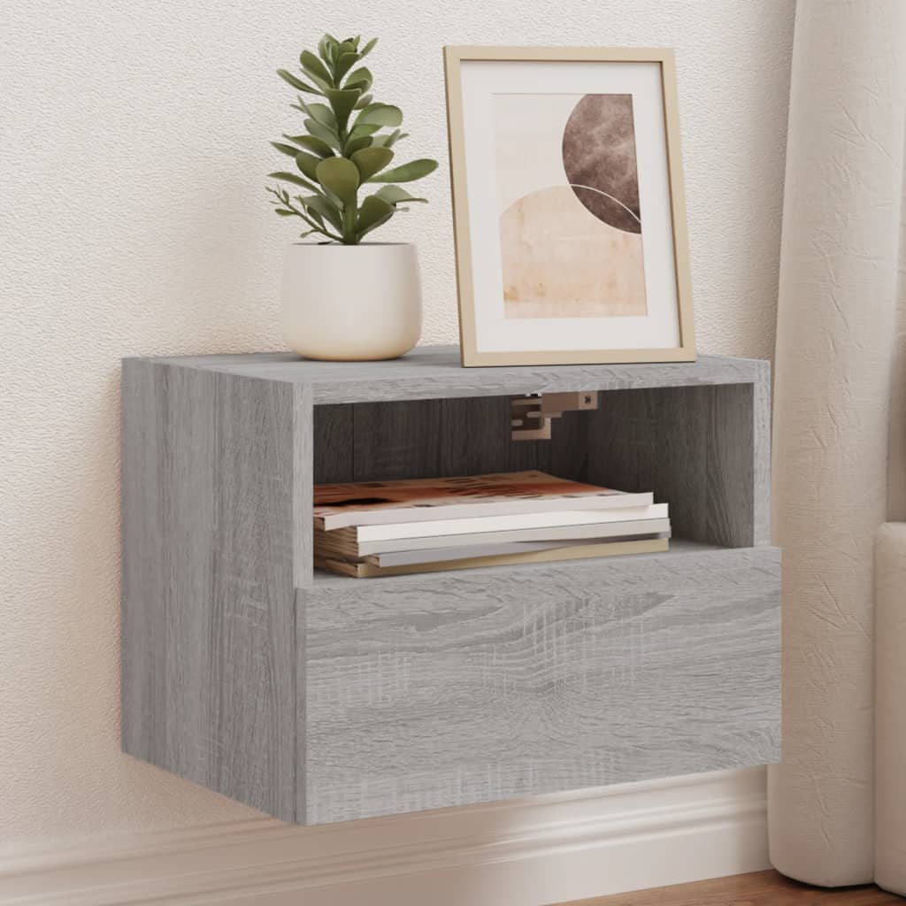 TV-Wandschrank Grau Sonoma 40x30x30 cm Holzwerkstoff