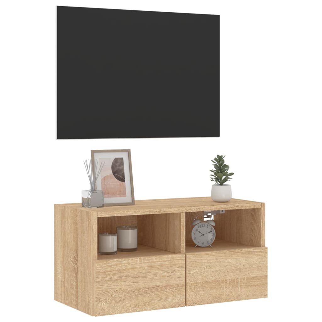 TV-Wandschrank Sonoma-Eiche 60x30x30 cm Holzwerkstoff