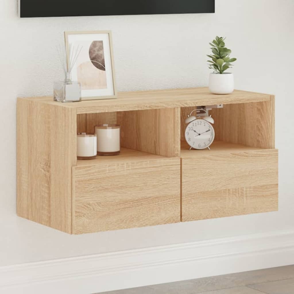 TV-Wandschrank Sonoma-Eiche 60x30x30 cm Holzwerkstoff