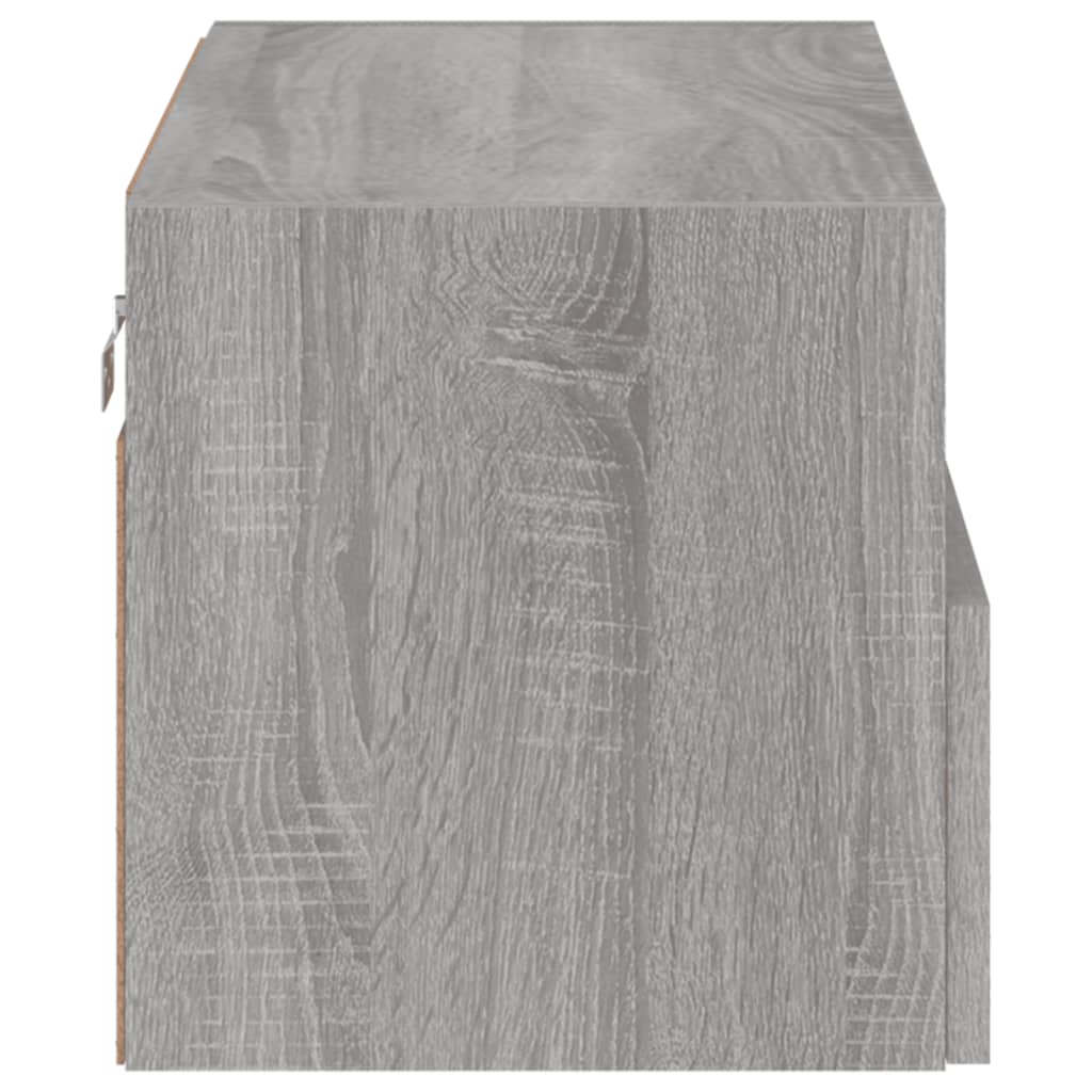 Meuble TV mural gris Sonoma 60x30x30 cm en bois