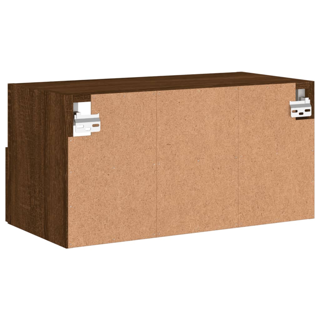 TV-Wandschrank Braun Eiche-Optik 60x30x30 cm Holzwerkstoff