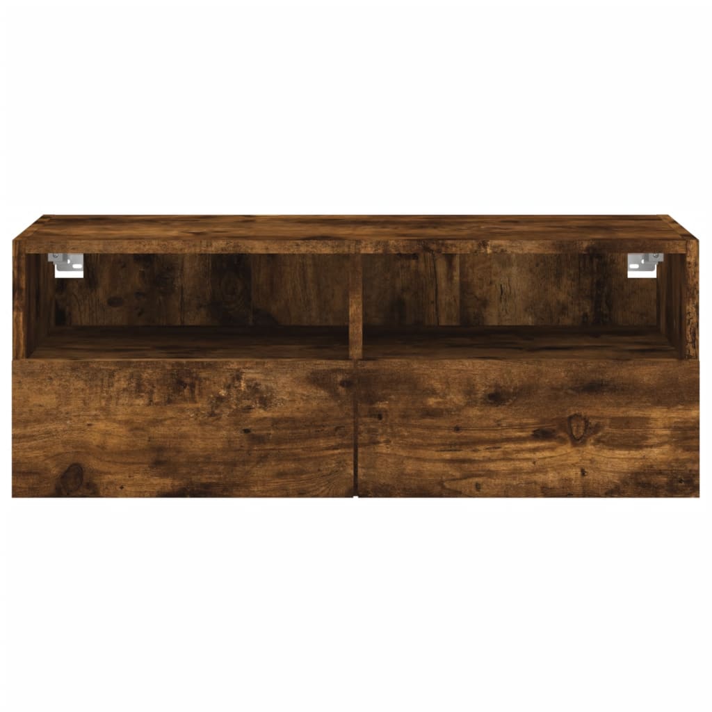 TV-Wandschrank Räuchereiche 80x30x30 cm Holzwerkstoff