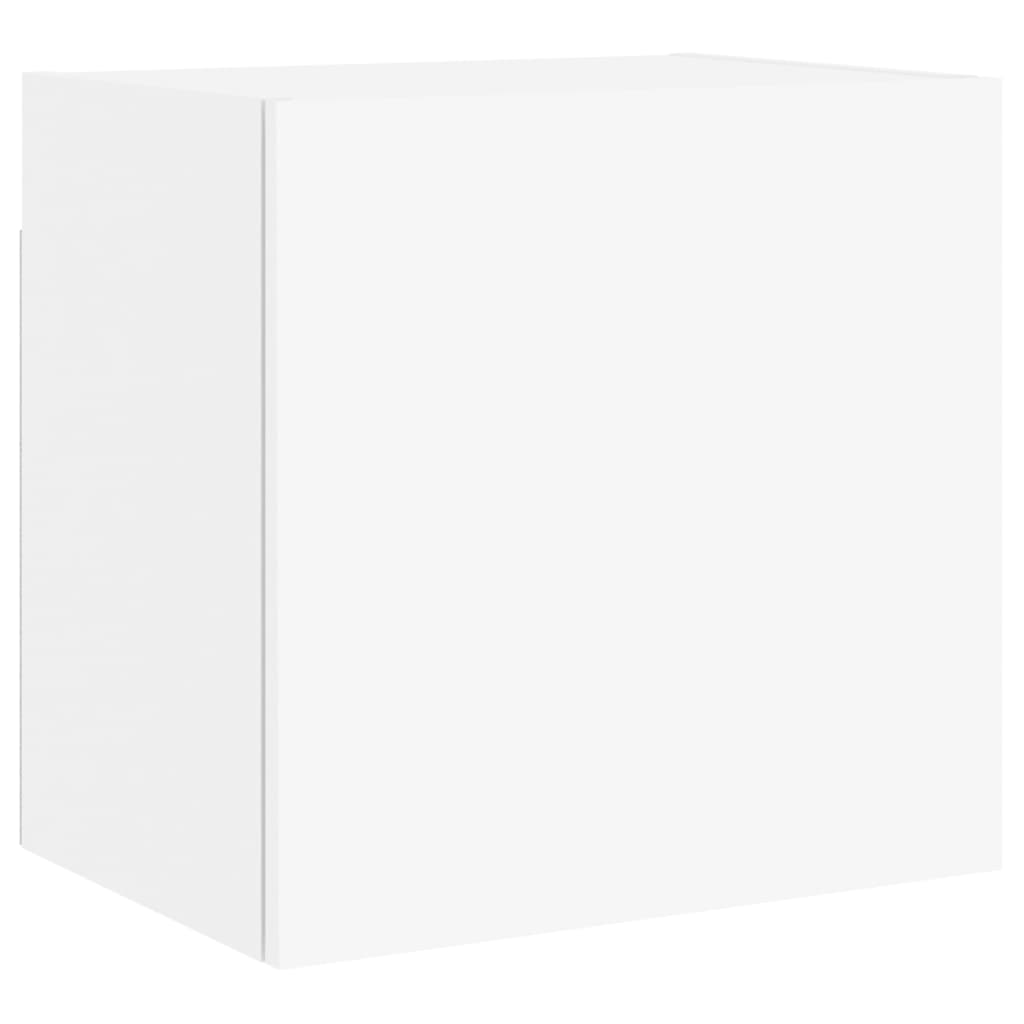 Meubles muraux TV 2 pièces blanc 40,5x30x40 cm matériau bois