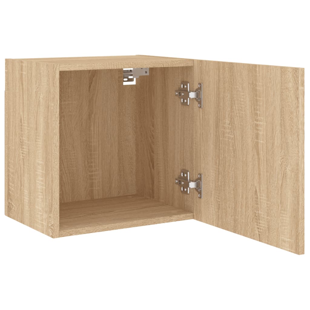 Meubles muraux TV 2 pièces chêne Sonoma 40,5x30x40 cm matériau bois.