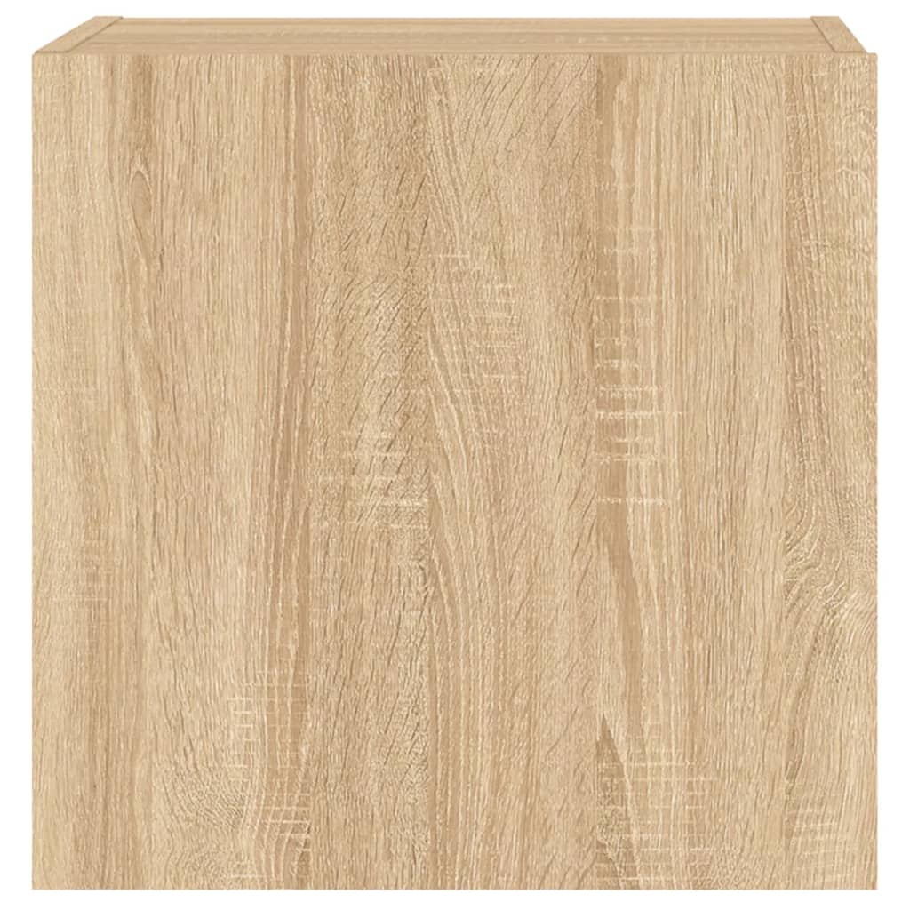 Meubles muraux TV 2 pièces chêne Sonoma 40,5x30x40 cm matériau bois.