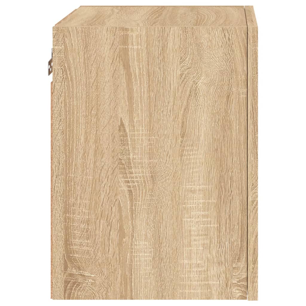 Meubles muraux TV 2 pièces chêne Sonoma 40,5x30x40 cm matériau bois.