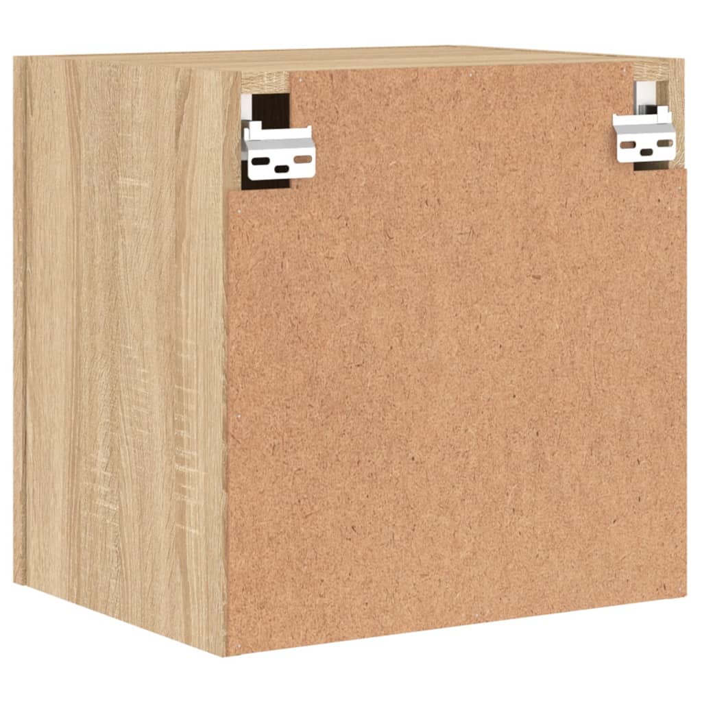 Meubles muraux TV 2 pièces chêne Sonoma 40,5x30x40 cm matériau bois.