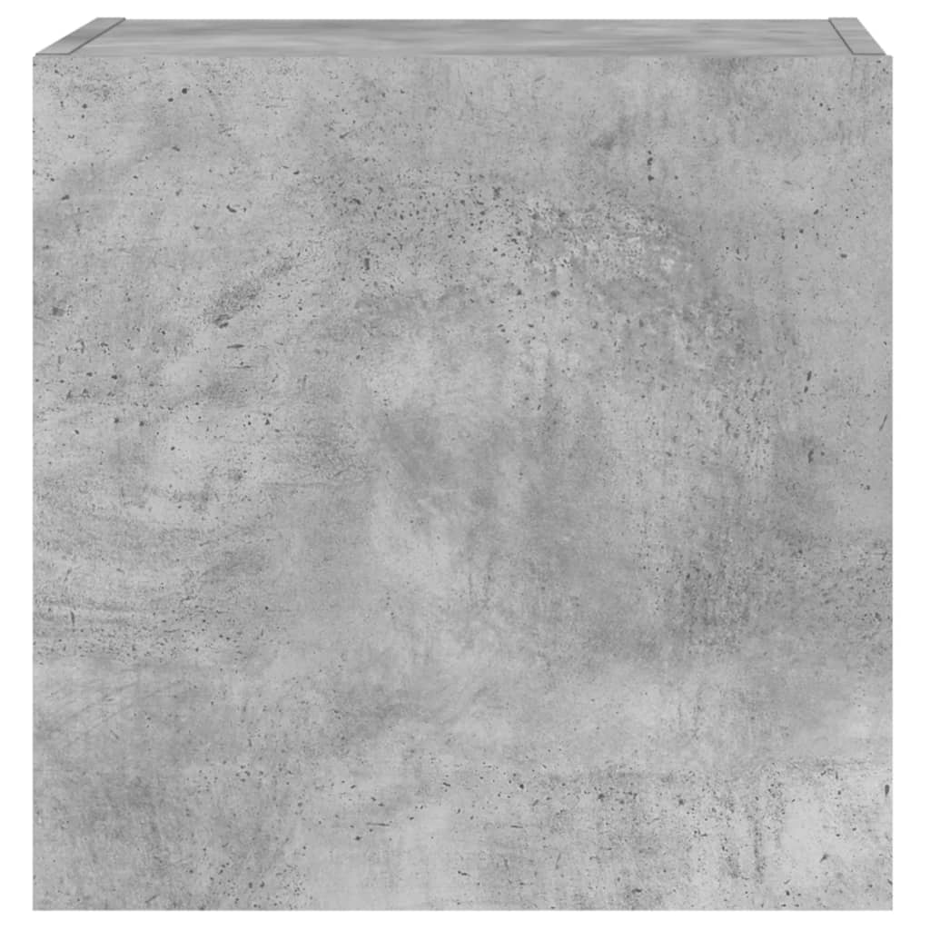 TV-Wandschrank Betongrau 40,5x30x40 cm Holzwerkstoff