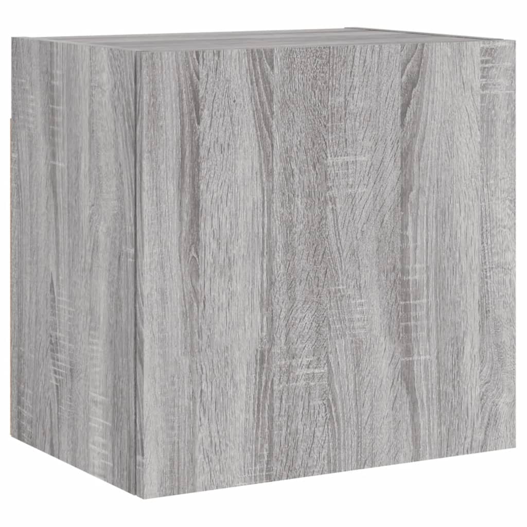 Armoires murales TV 2 pcs. Gris Sonoma 40,5x30x40 cm matériau bois