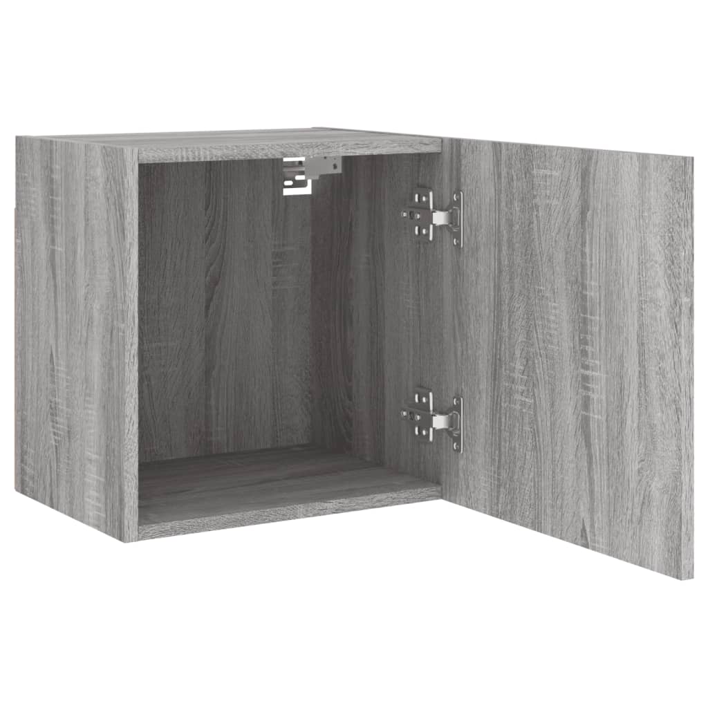 Armoires murales TV 2 pcs. Gris Sonoma 40,5x30x40 cm matériau bois