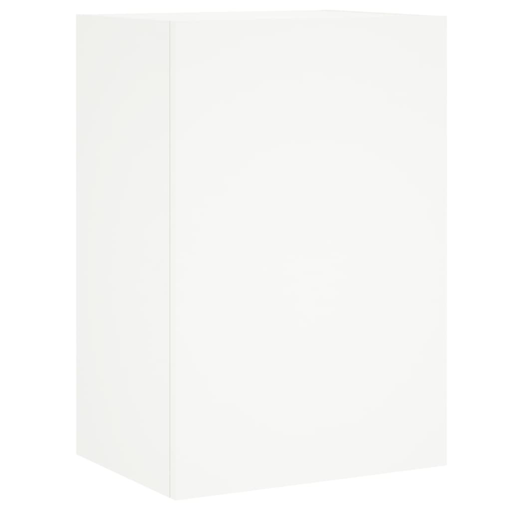 Meuble TV mural blanc 40,5x30x60 cm en bois