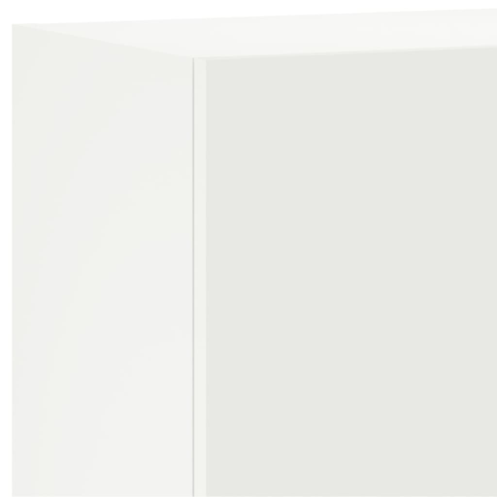 Meuble TV mural blanc 40,5x30x60 cm en bois