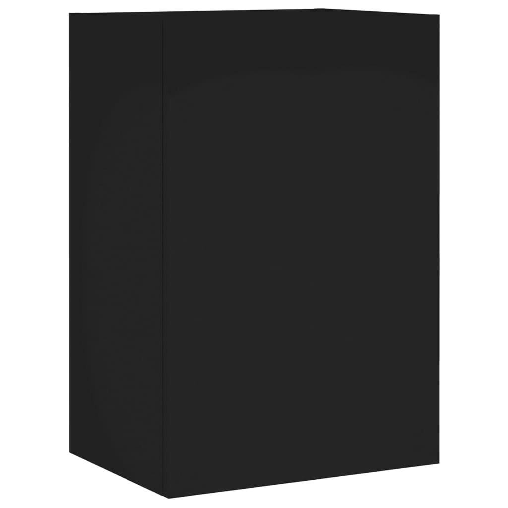 Meuble TV mural noir 40,5x30x60 cm en bois