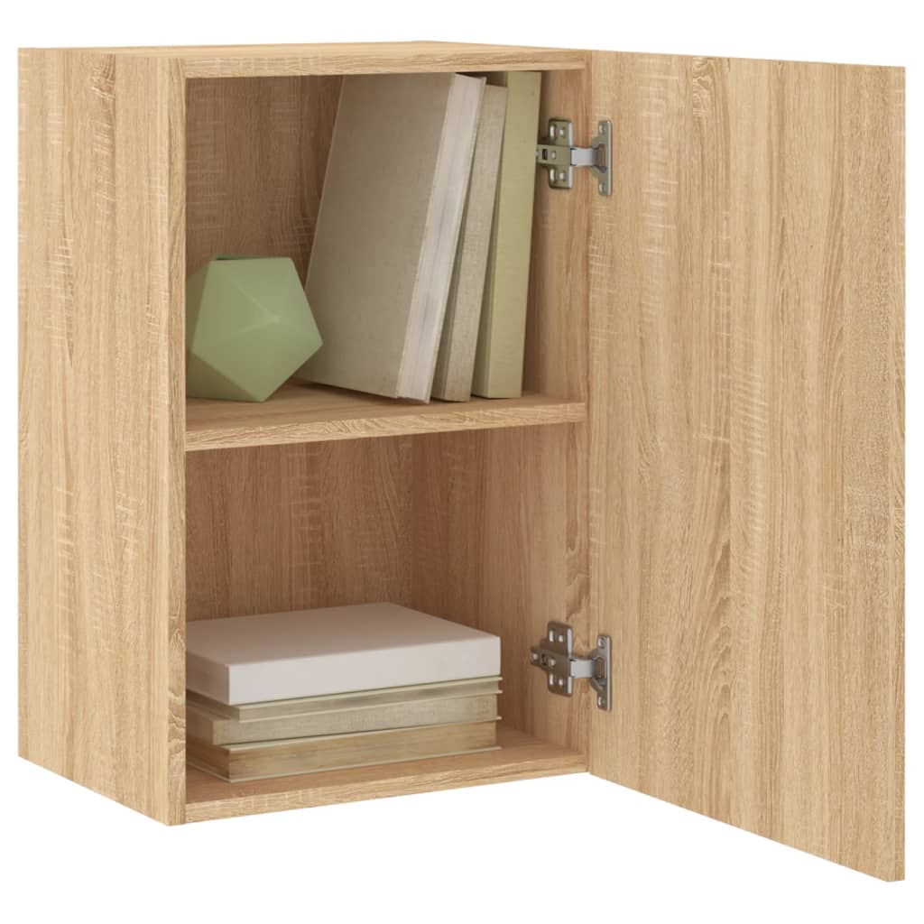 Meubles muraux TV 2 pièces chêne Sonoma 40,5x30x60 cm matériau bois.