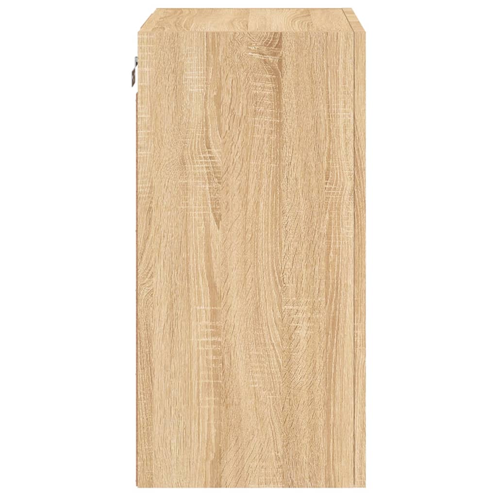 Meubles muraux TV 2 pièces chêne Sonoma 40,5x30x60 cm matériau bois.