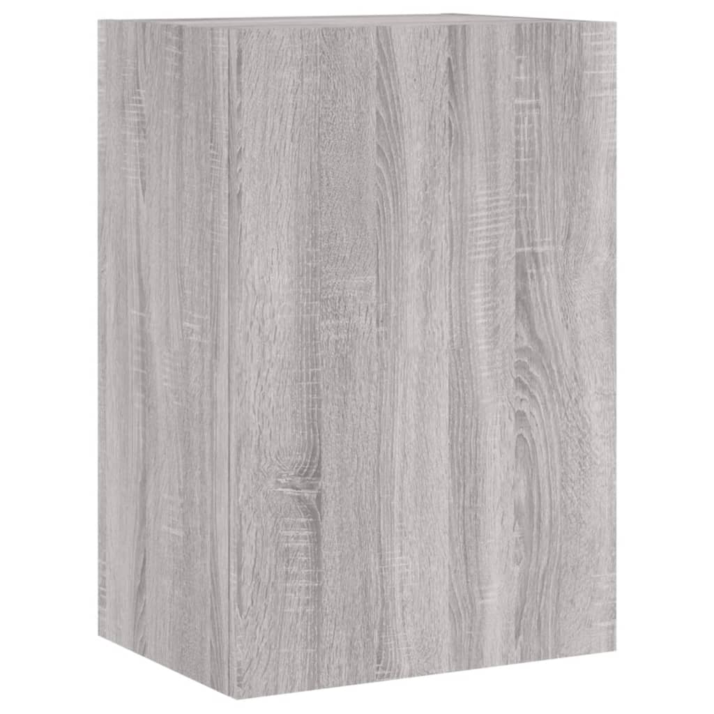 Meuble TV mural gris Sonoma 40,5x30x60 cm en bois