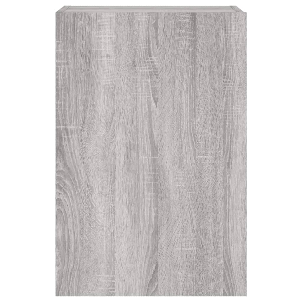 Meuble TV mural gris Sonoma 40,5x30x60 cm en bois