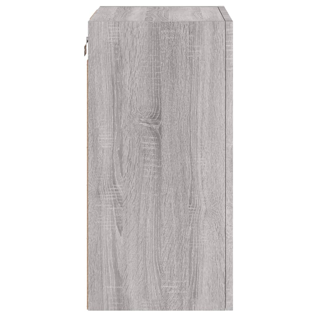 Meuble TV mural gris Sonoma 40,5x30x60 cm en bois