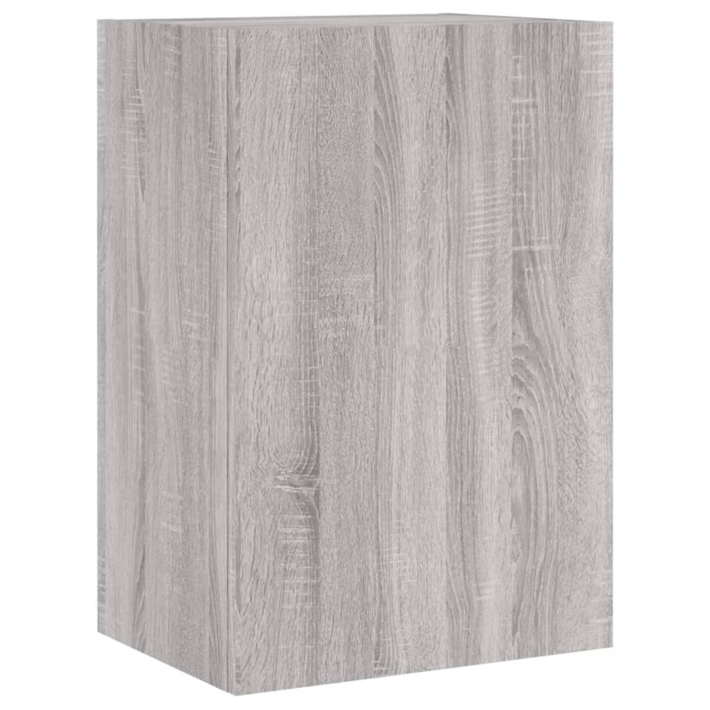 Armoires murales TV 2 pcs. Gris Sonoma 40,5x30x60 cm matériau bois