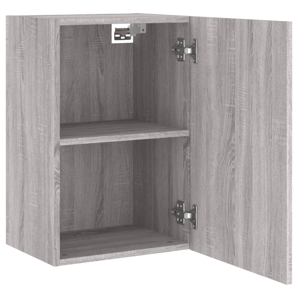 Armoires murales TV 2 pcs. Gris Sonoma 40,5x30x60 cm matériau bois