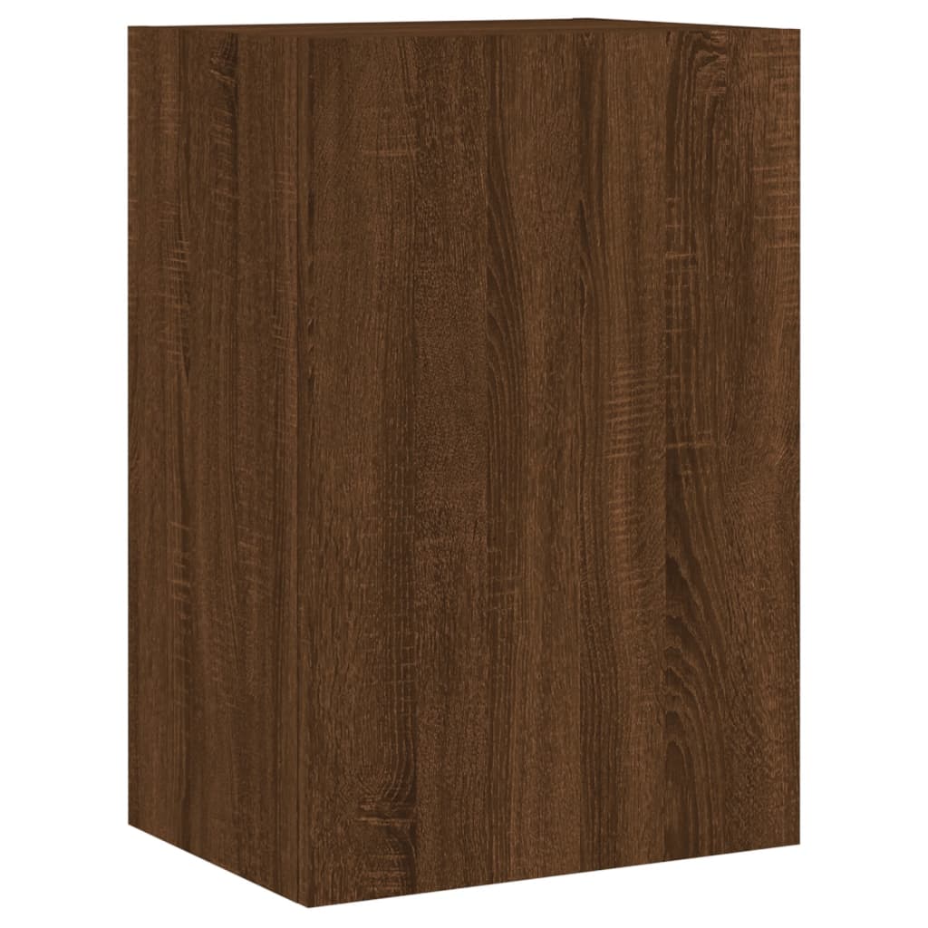 Meubles muraux TV 2 pièces aspect chêne marron 40,5x30x60 cm