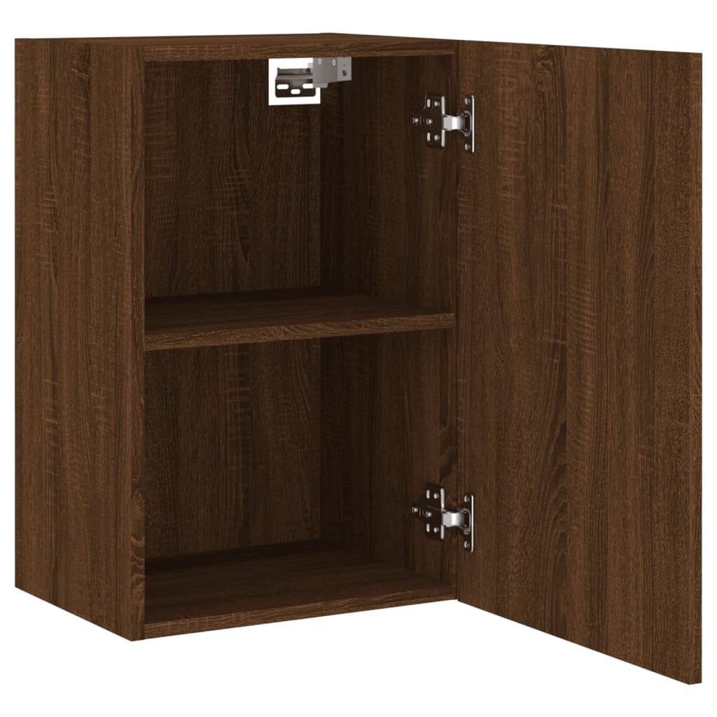 Meubles muraux TV 2 pièces aspect chêne marron 40,5x30x60 cm