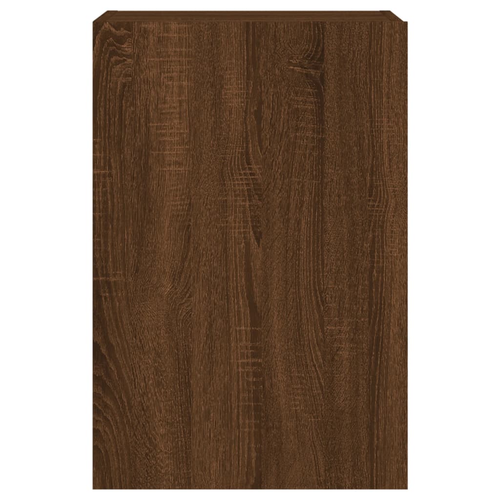 Meubles muraux TV 2 pièces aspect chêne marron 40,5x30x60 cm