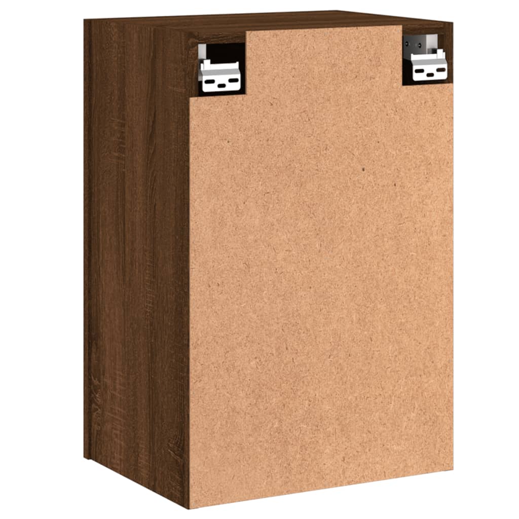 Meubles muraux TV 2 pièces aspect chêne marron 40,5x30x60 cm