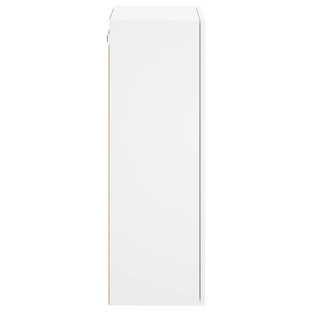 Meuble TV mural blanc 40,5x30x90 cm en bois