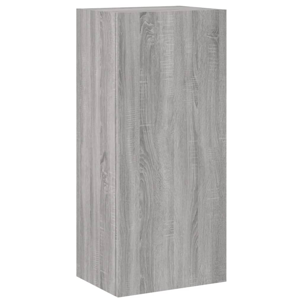 Meuble TV mural gris Sonoma 40,5x30x90 cm en bois