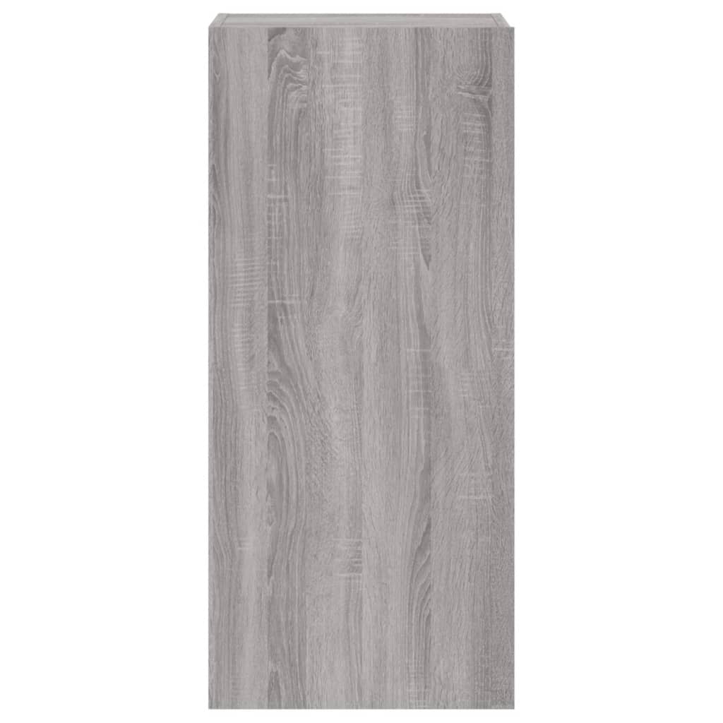 Meuble TV mural gris Sonoma 40,5x30x90 cm en bois