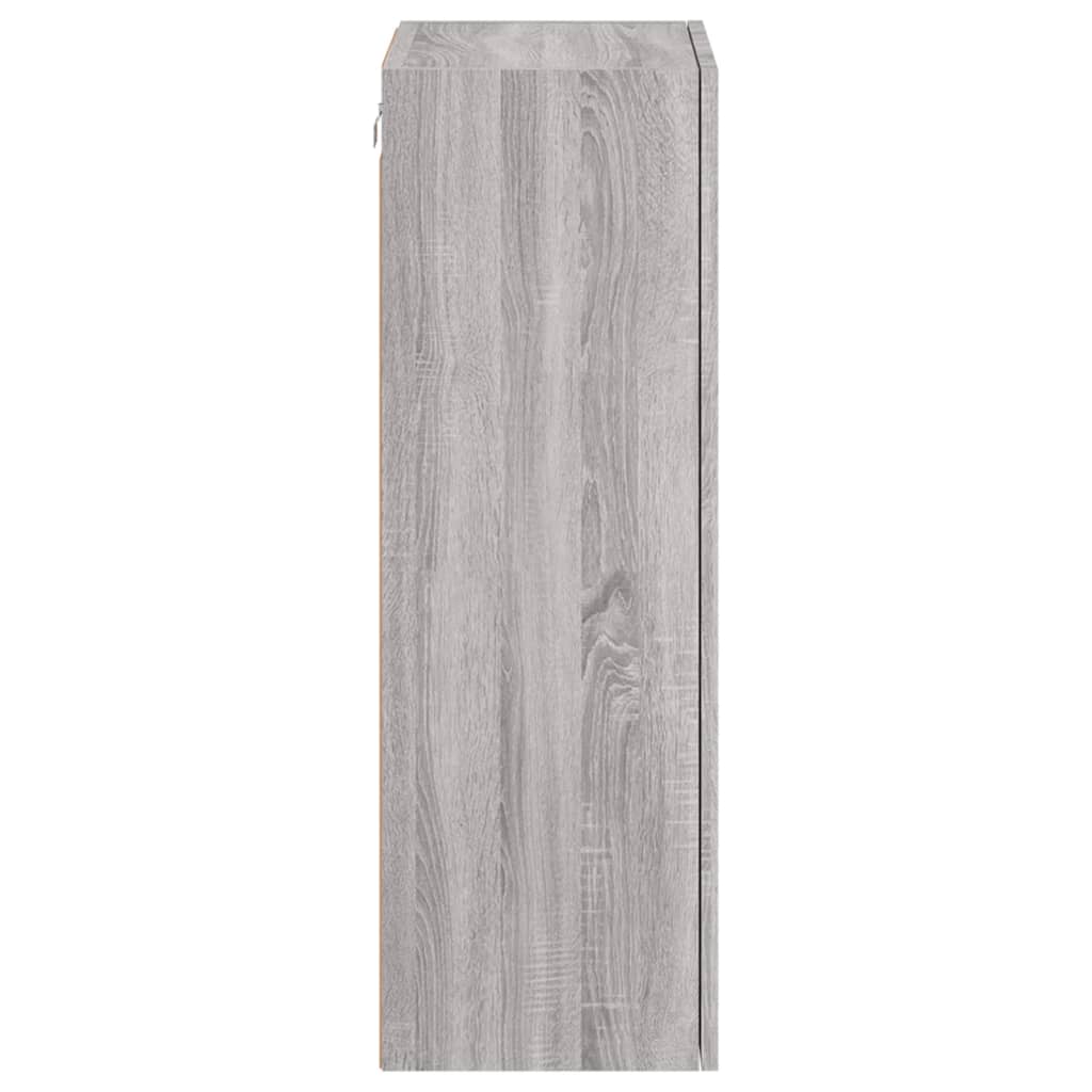 Meuble TV mural gris Sonoma 40,5x30x90 cm en bois