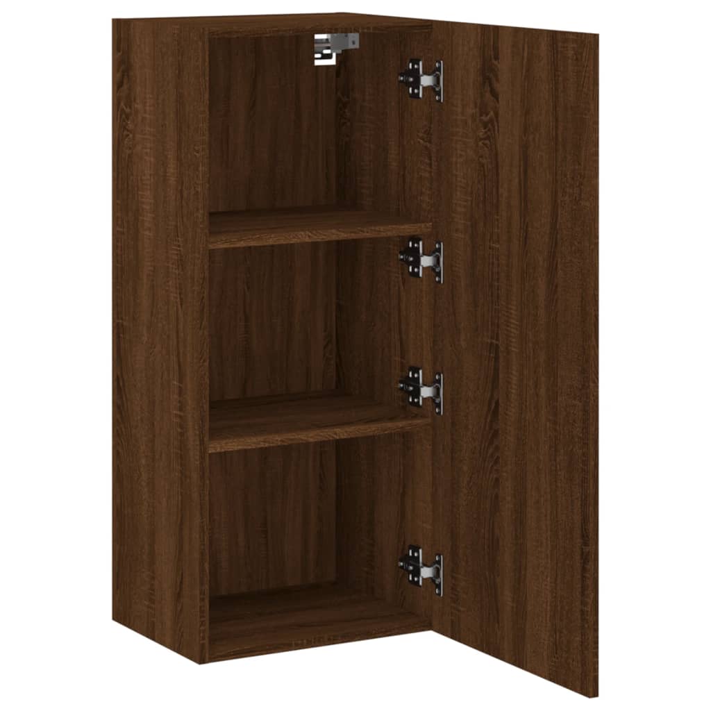 TV-Wandschrank Braun Eiche-Optik 40,5x30x90 cm Holzwerkstoff