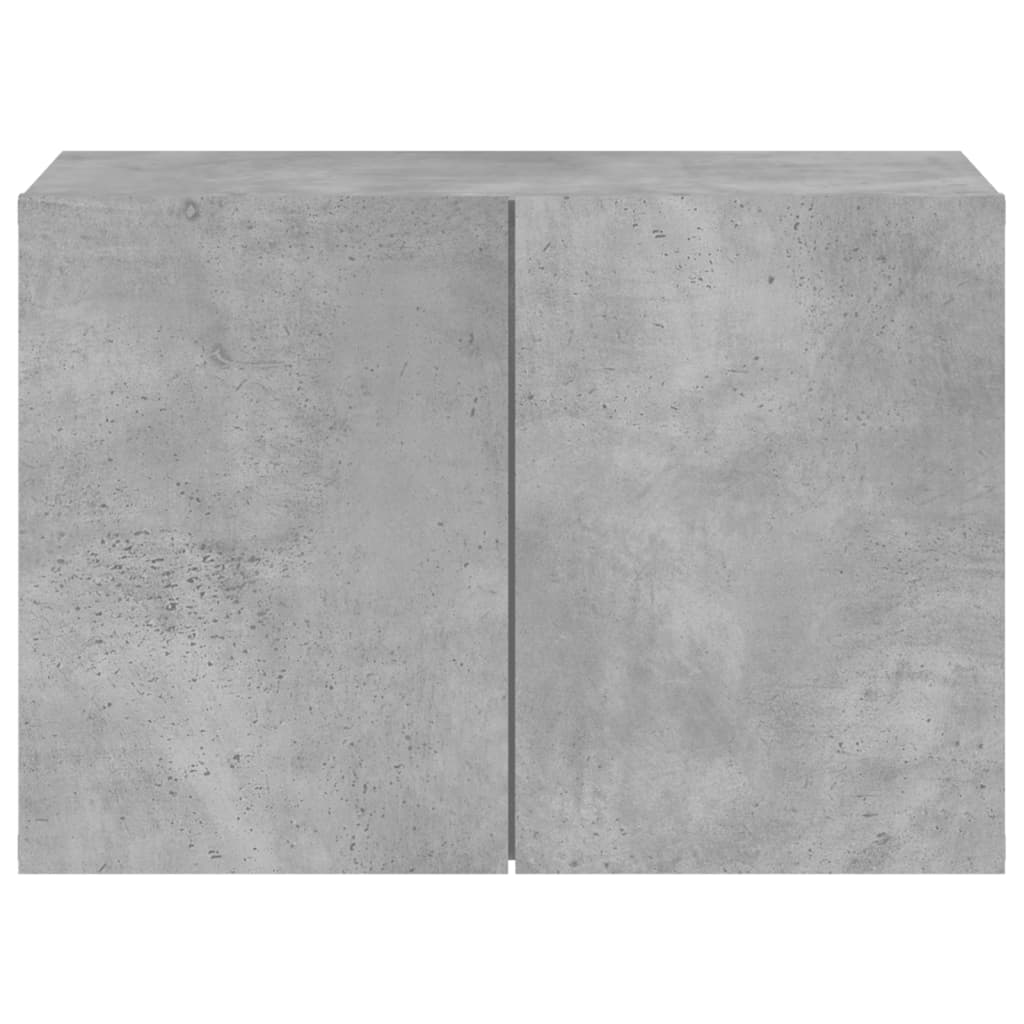 Meuble TV mural gris béton 60x30x41 cm