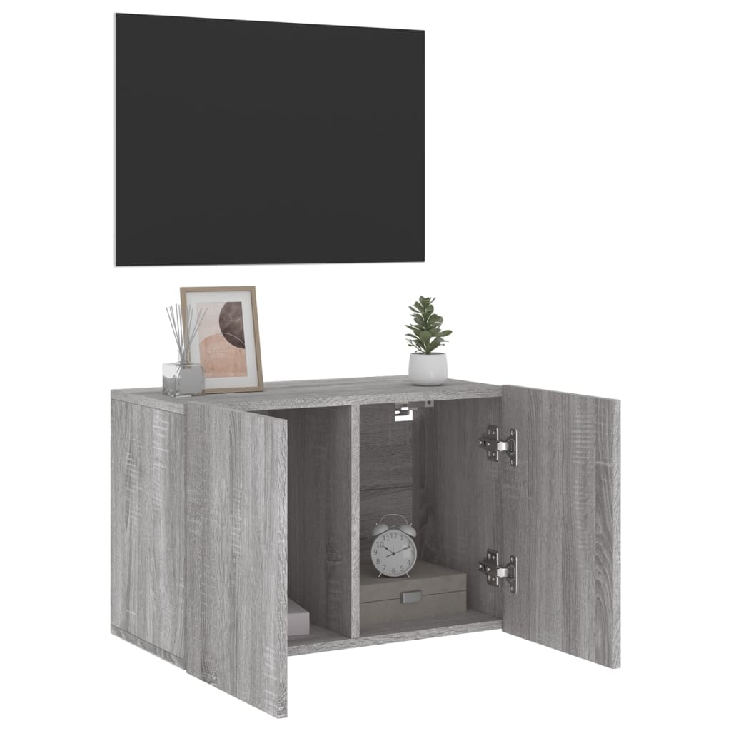 Meuble TV mural gris Sonoma 60x30x41 cm