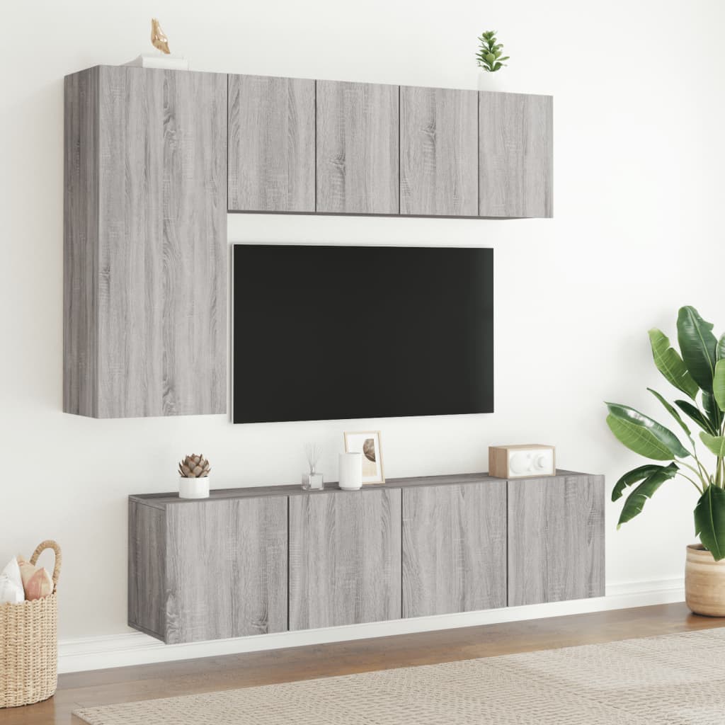 Meuble TV mural gris Sonoma 60x30x41 cm