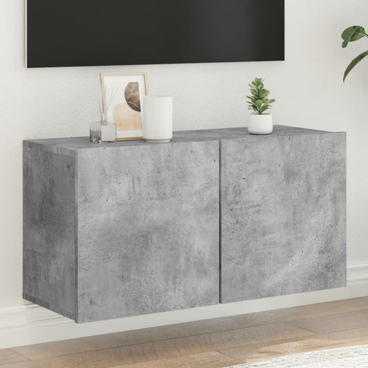 TV-Wandschrank Betongrau 80x30x41 cm