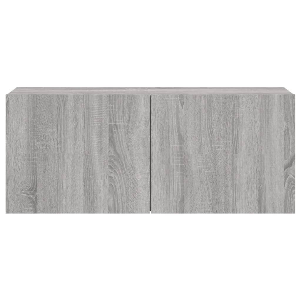 TV-Wandschrank Grau Sonoma 100x30x41 cm