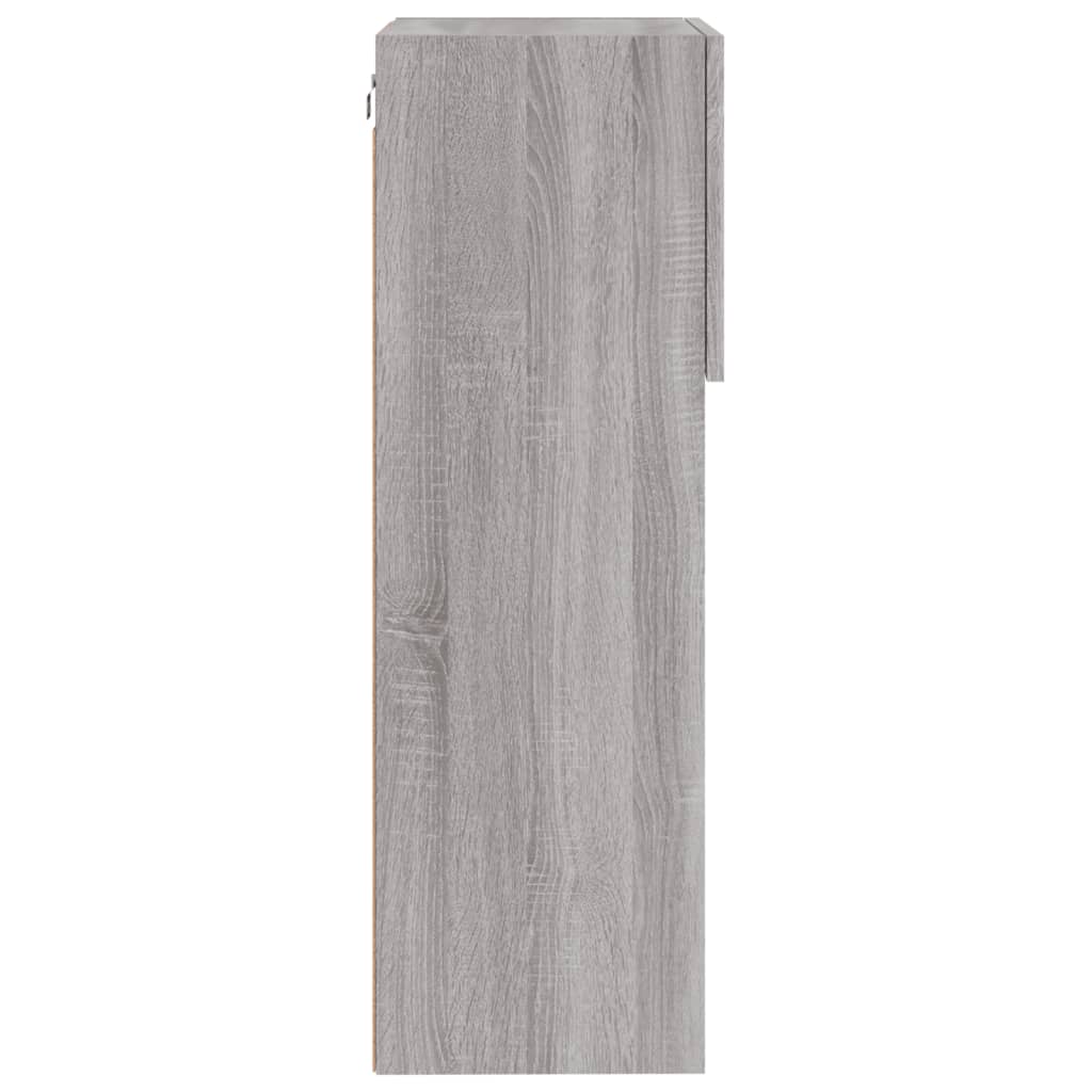 Meuble TV avec lumières LED Gris Sonoma 40,5x30x90 cm