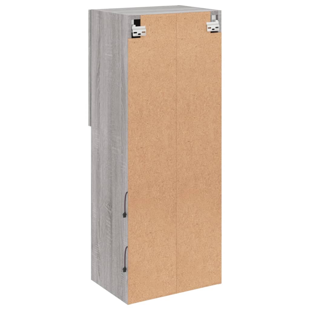 Meuble TV avec lumières LED gris Sonoma 40,5x30x102 cm