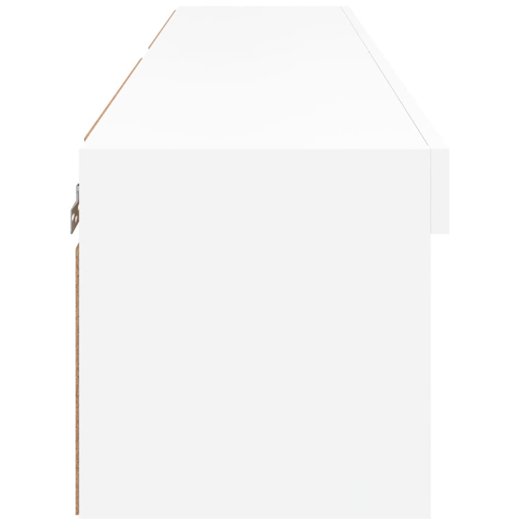 Meubles TV avec lumières LED 2 pcs Blanc 60x30x30 cm