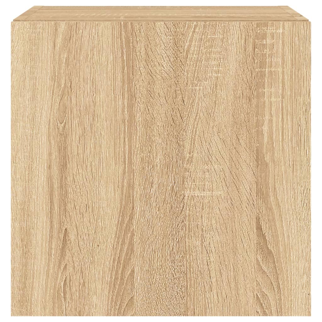 TV-Wandschrank mit LED-Leuchten Sonoma-Eiche 40,5x35x40 cm