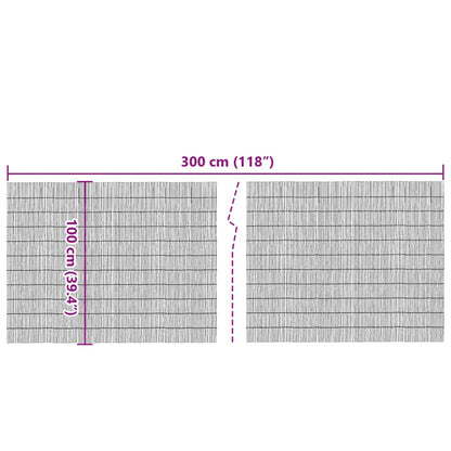 Gartenzaun 300x100 cm Schilf