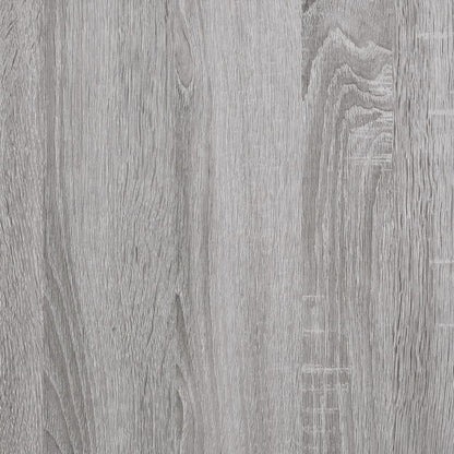 Sideboard mit LED-Leuchten Grau Sonoma 142,5x37x67 cm