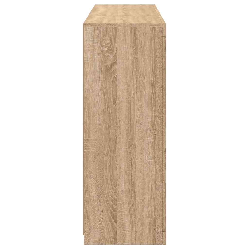 Sideboards mit LED-Leuchten 3 Stk. Sonoma-Eiche Holzwerkstoff