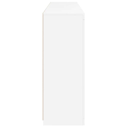 Sideboards mit LED-Leuchten 3 Stk. Weiß Holzwerkstoff